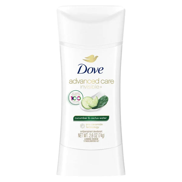 Dove Advanced Care Invisible+ Deodorant, 2.6 oz, 4-pack