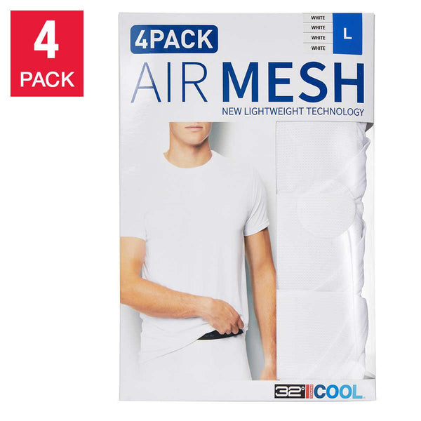 32 Degrees Men's Air Mesh Tee 4-pack