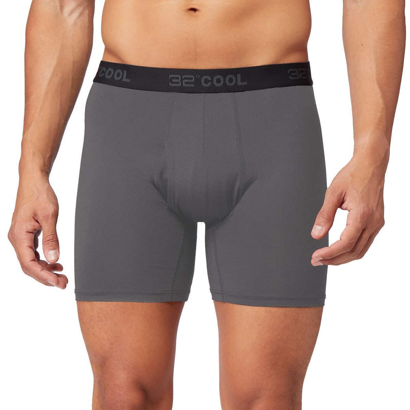 32 Degrees Men's Comfort Mesh Boxer Brief, 6-pack