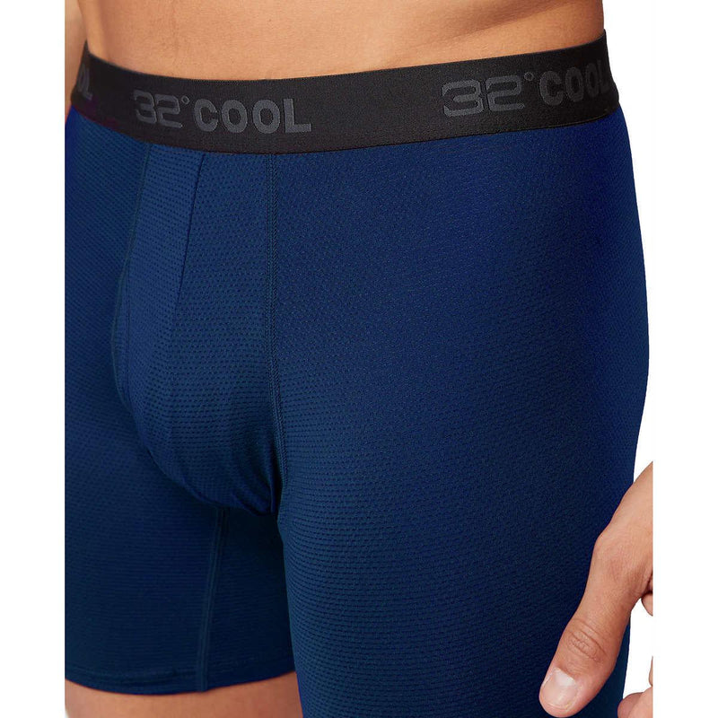 32 Degrees Men's Comfort Mesh Boxer Brief, 6-pack