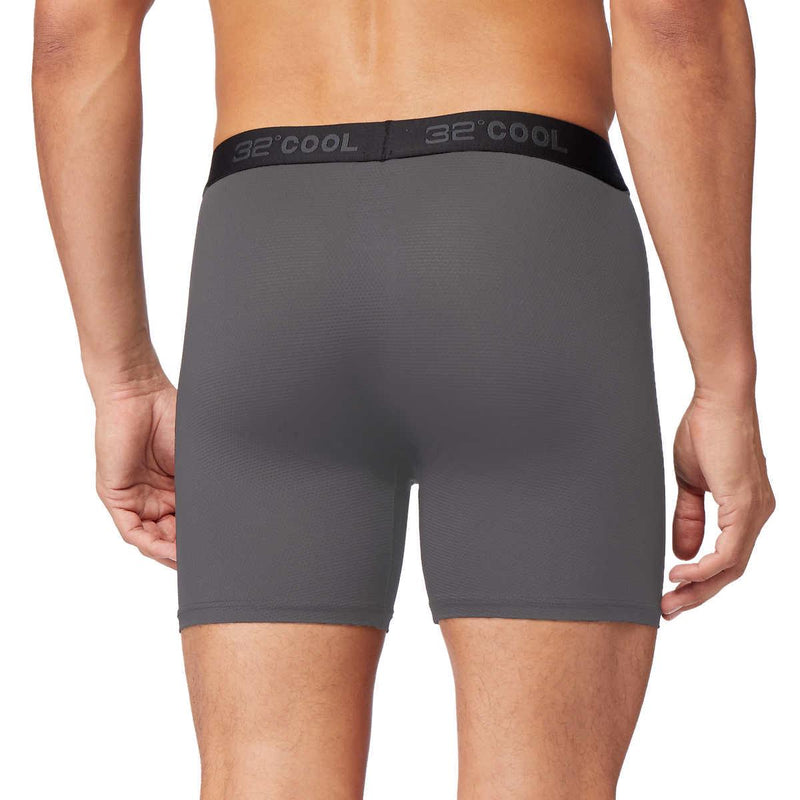 32 Degrees Men's Comfort Mesh Boxer Brief, 6-pack