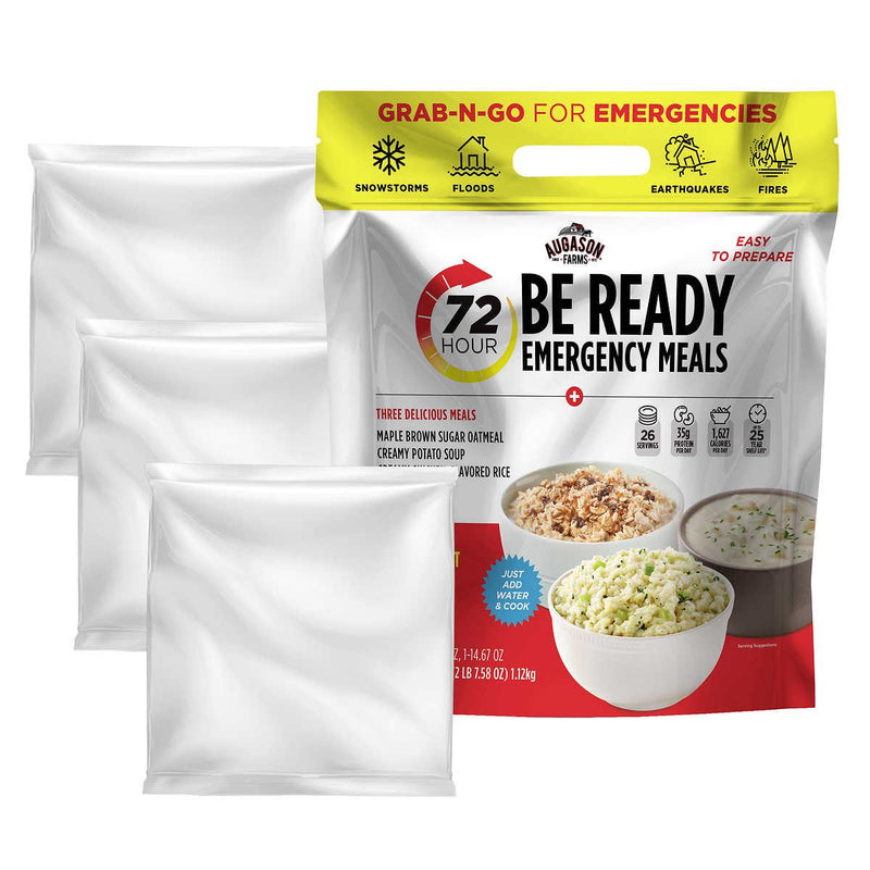 Augason Farms Deluxe 30-Day Emergency Food Supply 5-Gallon Survival Food with 72-Hour Be Ready On-The-Go Kit