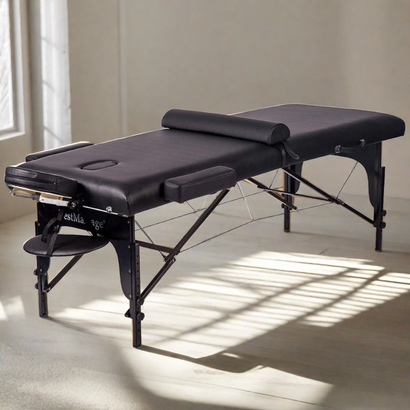 Best Massage Two Fold Portable Table With Bolster