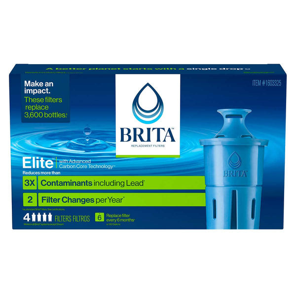 Brita Elite Replacement Water Filters, 4-count