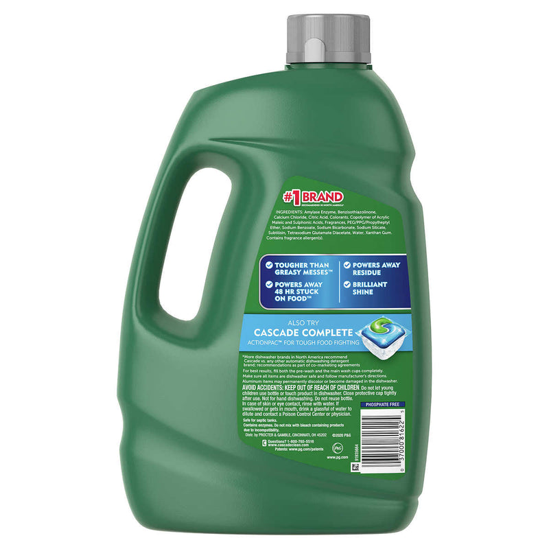 Cascade Advanced Power Liquid Dishwasher Detergent, Fresh Scent, 125 fl oz