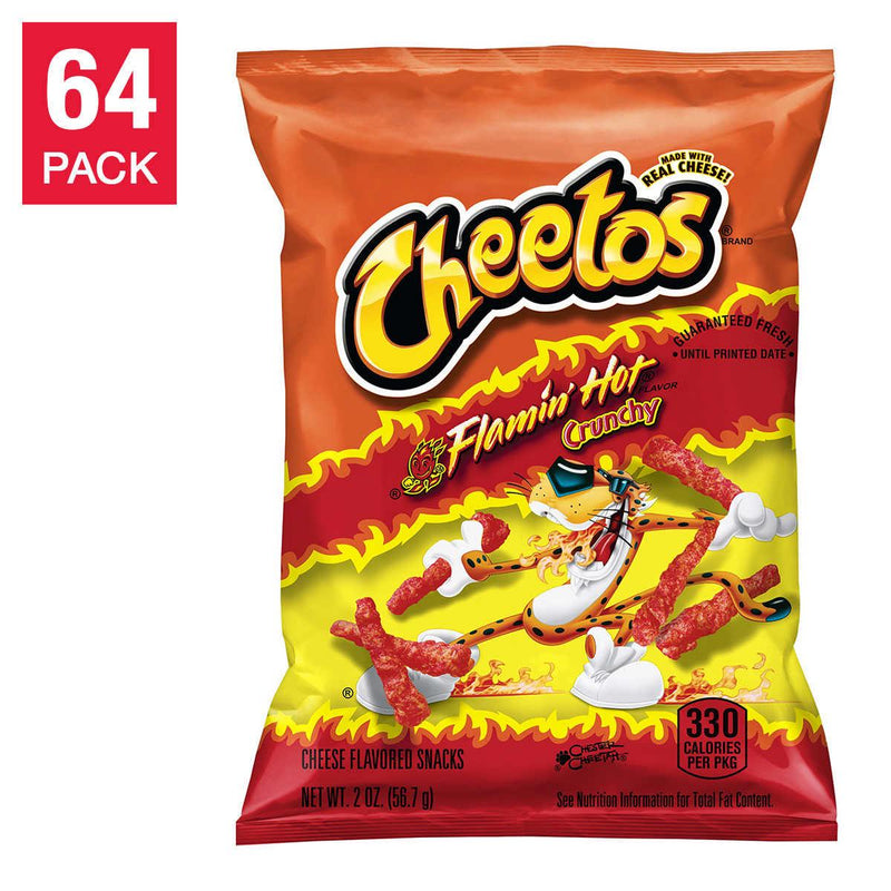 Cheetos Crunchy, Flamin' Hot, 2 oz, 64-count