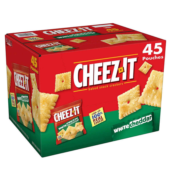 Cheez-It White Cheddar Baked Snack Cracker, 1.5 oz, 45-count