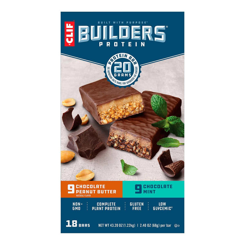 Clif Builder's Protein Bar, Variety Pack, 2.40 oz, 18-count ) | Home Deliveries