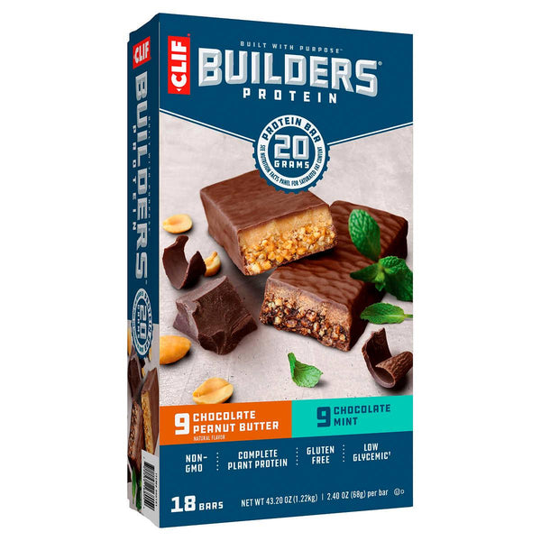 Clif Builder's Protein Bar, Variety Pack, 2.40 oz, 18-count ) | Home Deliveries