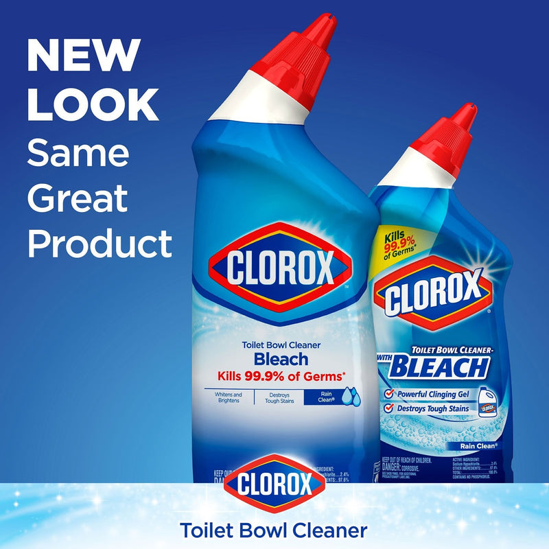 Clorox Toilet Bowl Cleaner with Bleach, Rain Clean (24 oz., 6 pk.)