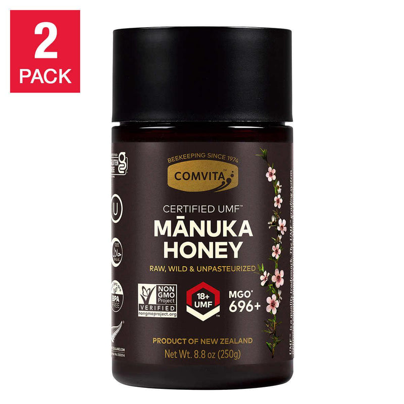 Comvita Certified UMF 18+ Raw Manuka Honey (8.8 oz each) 2-Pack ) | Home Deliveries