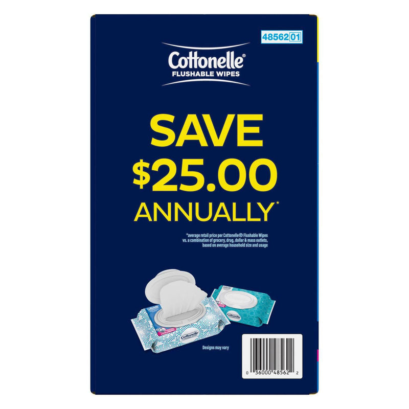 Cottonelle Fresh Care Flushable Wet Wipes, 12 Flip Top Packs (42 wipes/pk., 12 pk.)