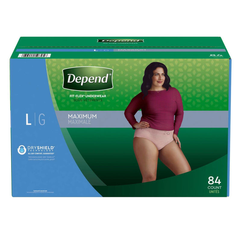 Depend Fit-Flex Incontinence and Postpartum Underwear for Women (Choose Your Size)