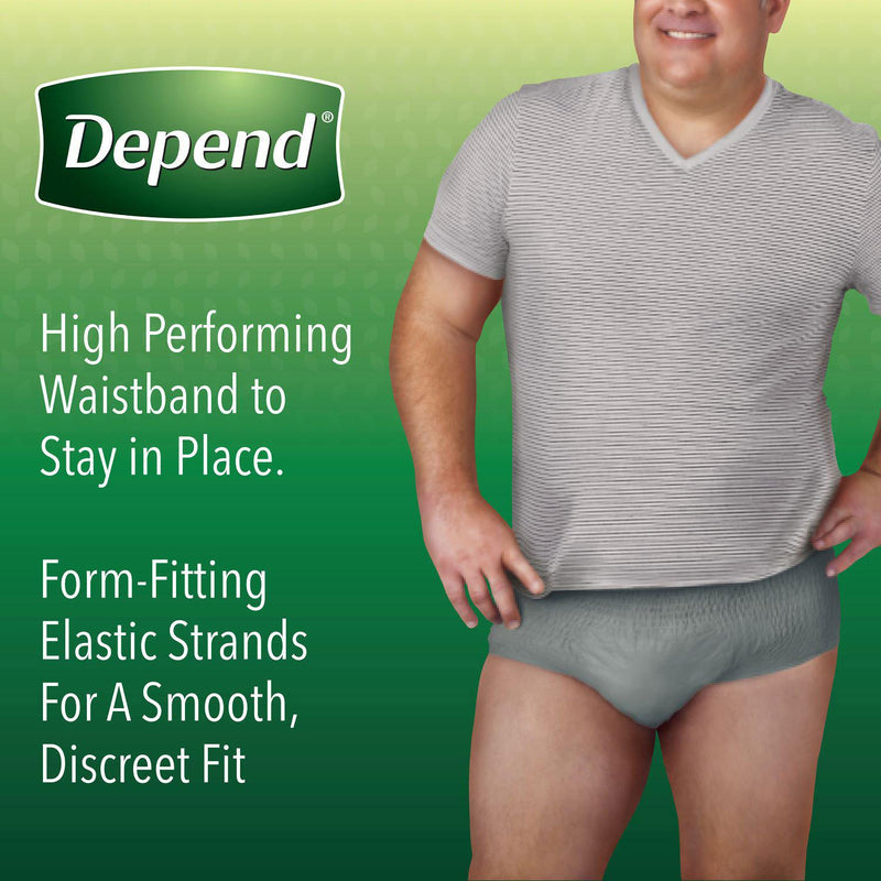 Depend Fresh Protection Incontinence Underwear for Men (Choose Your Size)