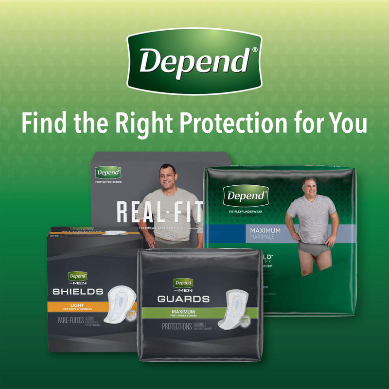 Depend Fresh Protection Incontinence Underwear for Men (Choose Your Size)