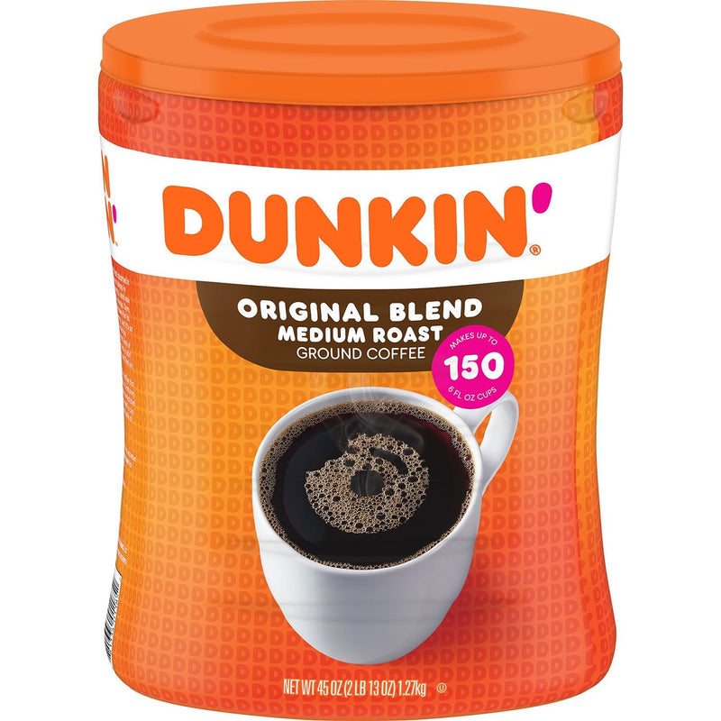 Dunkin' Donuts Original Blend Ground Coffee, Medium Roast (45 oz.) ) | Home Deliveries