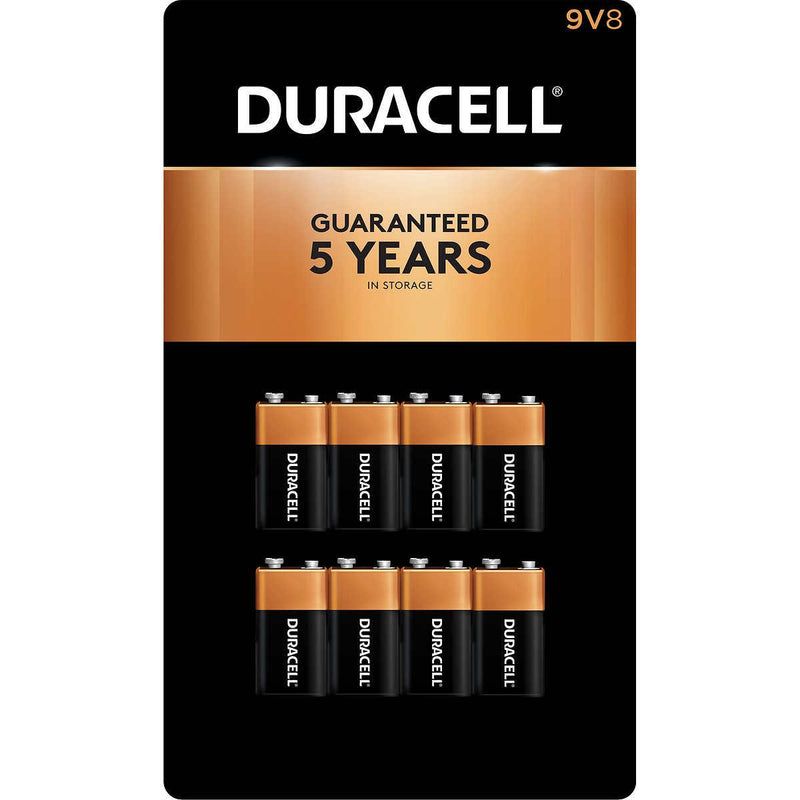 Duracell 9V Alkaline Batteries, 8-count ) | Home Deliveries