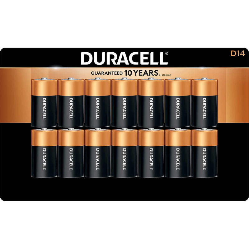 Duracell D Alkaline Batteries, 14-count ) | Home Deliveries