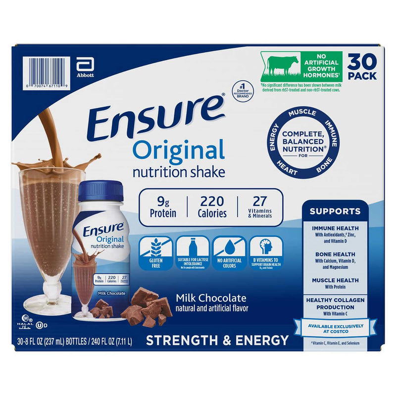 Ensure Original Nutrition Shake, 8 fl. oz, 30-pack, Milk Chocolate ) | Home Deliveries