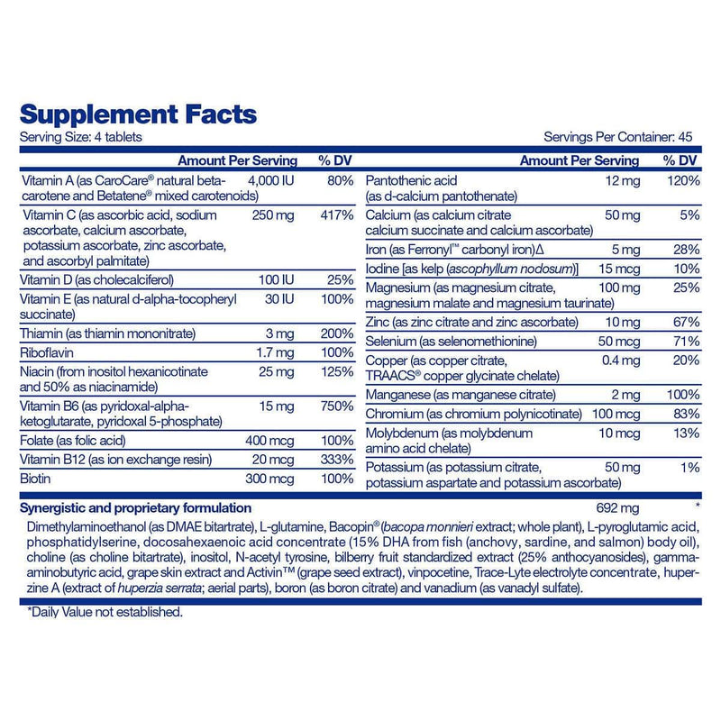 FOCUSfactor Nutrition for the Brain Dietary Supplement, 180 Tablets