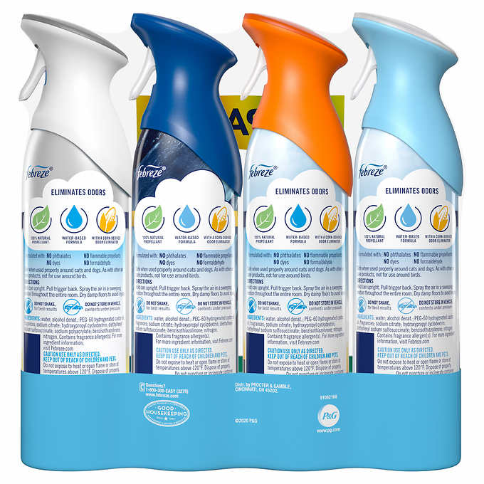 Febreze Air Refresher, Variety Pack, 8.8 oz, 4-count