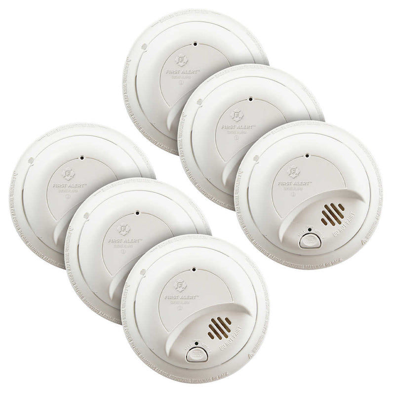 First Alert Hardwired Smoke Alarm, 6-pack ) | Home Deliveries