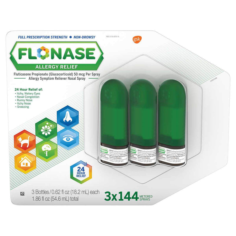 Flonase Allergy Relief, 3 Bottles