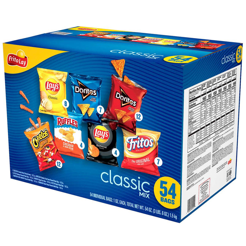 Frito Lay Classic Mix, Variety Pack, 54-count