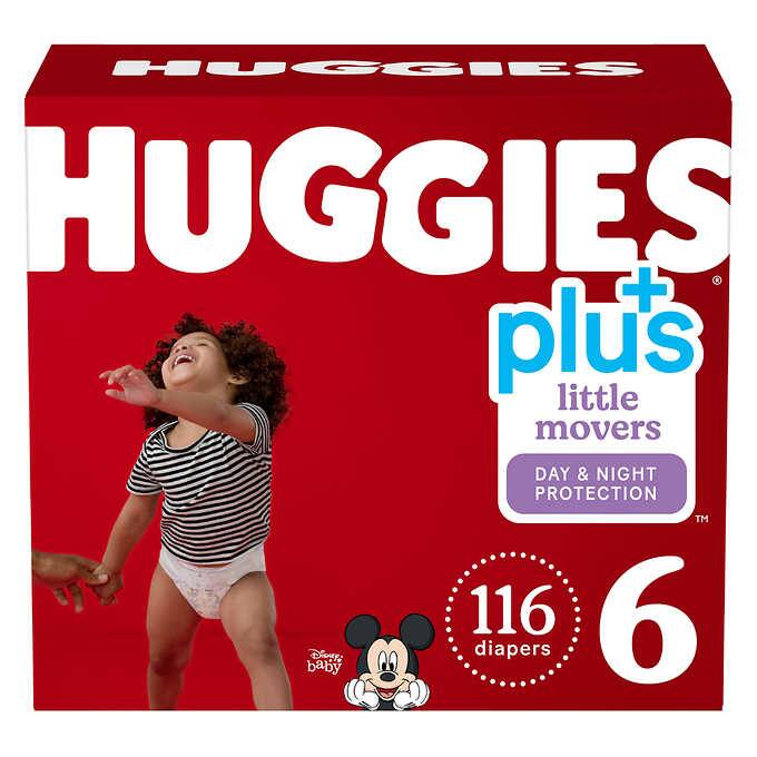 Huggies Plus Diapers Little Movers Sizes 3 - 7