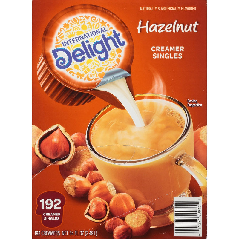 International Delight Hazelnut Coffee Creamer Singles (192 count)