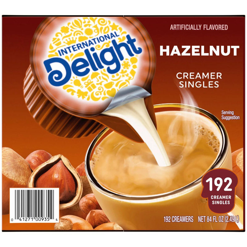 International Delight Hazelnut Coffee Creamer Singles (192 count)