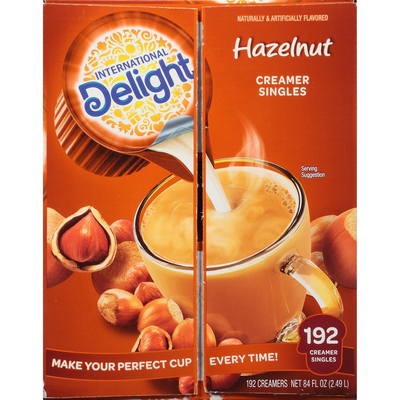 International Delight Hazelnut Coffee Creamer Singles (192 count)