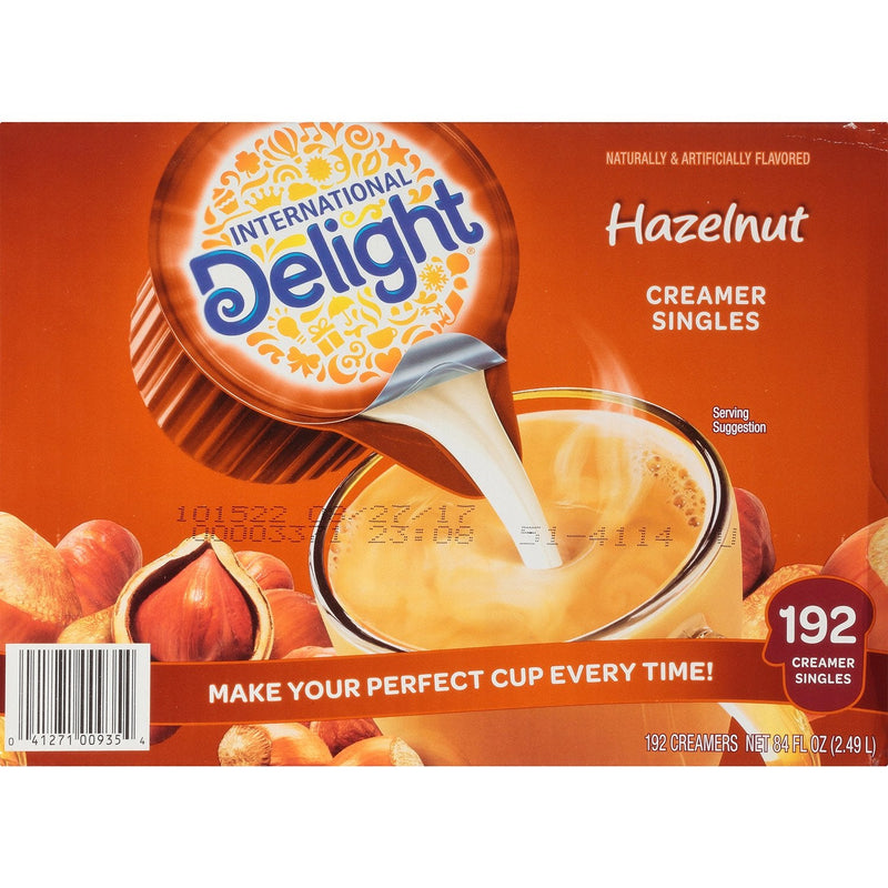 International Delight Hazelnut Coffee Creamer Singles (192 count)