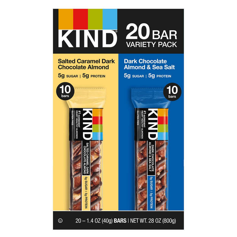 Kind Bar, Variety Pack, 1.4 oz, 20-count ) | Home Deliveries