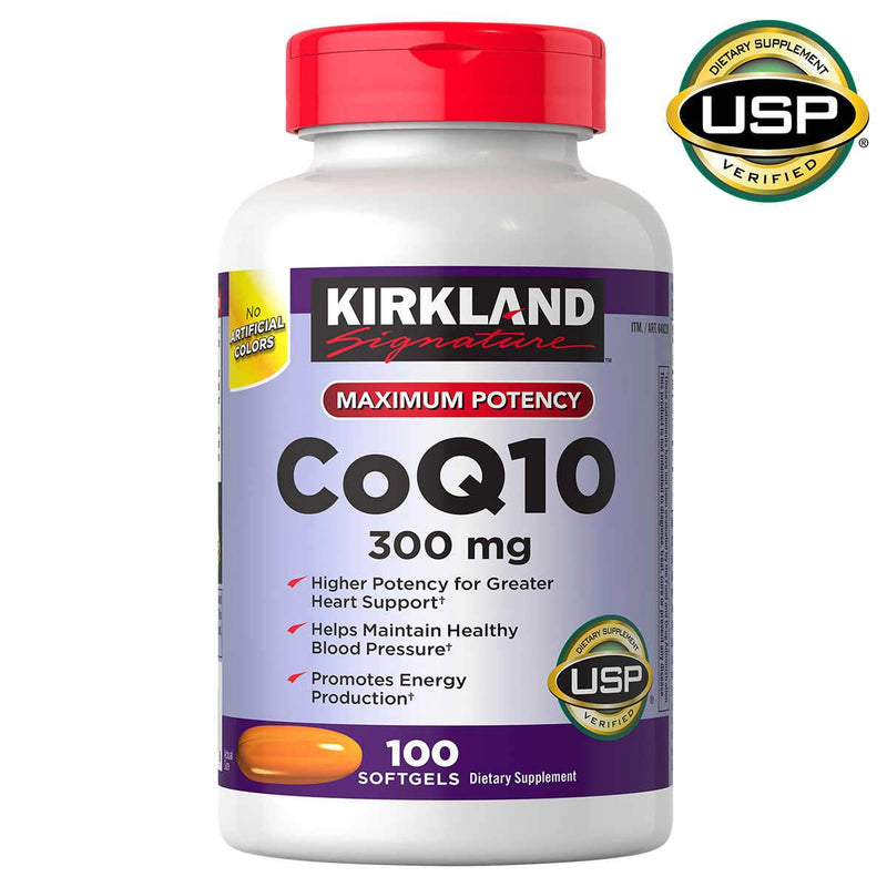 Kirkland Signature CoQ10 300 mg., 100 Softgels - Home Deliveries