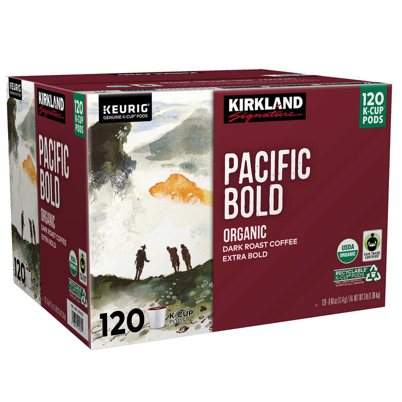 Kirkland Signature Coffee Organic Pacific Bold K-Cup Pod, 120-count ) | Home Deliveries