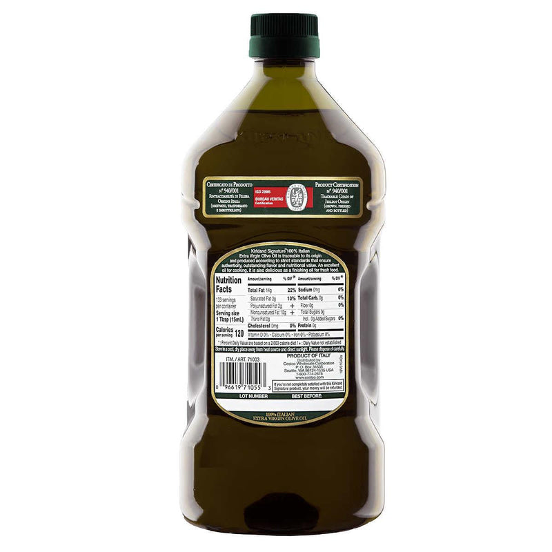 Kirkland Signature Extra Virgin Italian Olive Oil, 2 L ) | Home Deliveries