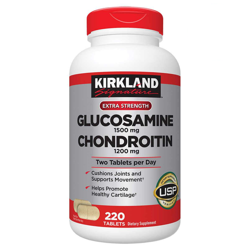 Kirkland Signature Glucosamine and Chondroitin, 220 Tablets