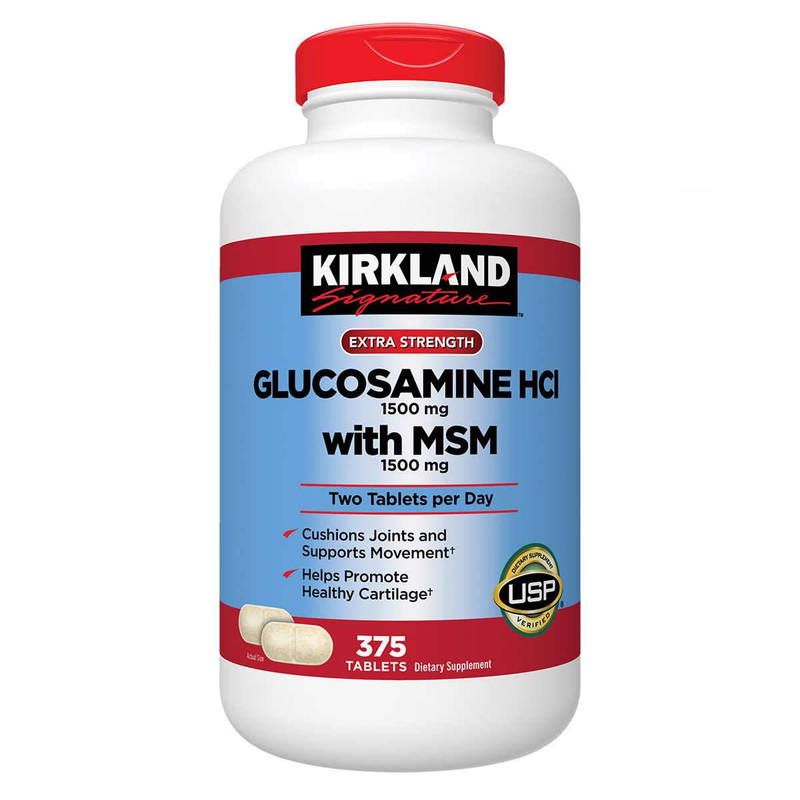 Kirkland Signature Glucosamine with MSM, 375 Tablets