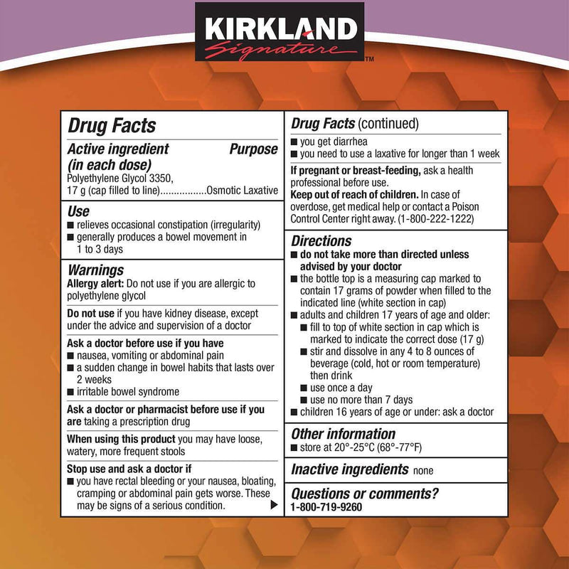 Kirkland Signature LaxaClear 100 Doses