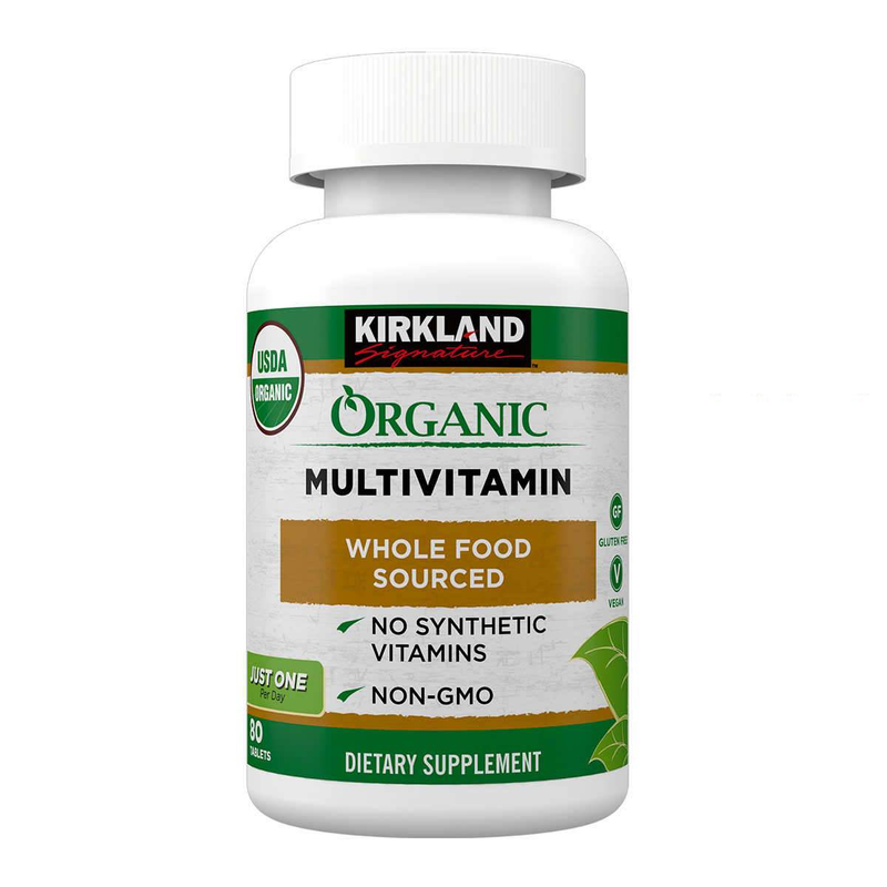 Kirkland Signature USDA Organic Multivitamin, 80 Coated Tablets - Home Deliveries