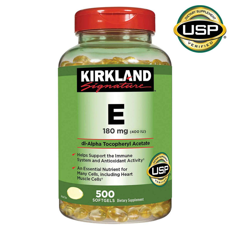 Kirkland Signature Vitamin E 180 mg., 500 Softgels