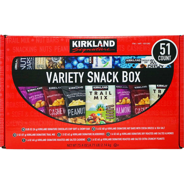 Kirkland Signature Variety Snack Box, 51-count ) | Home Deliveries