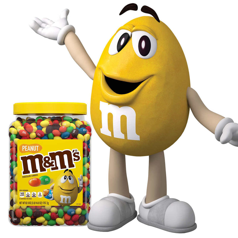 M&M's Chocolate Candy, Peanut, 62 oz Jar ) | Home Deliveries