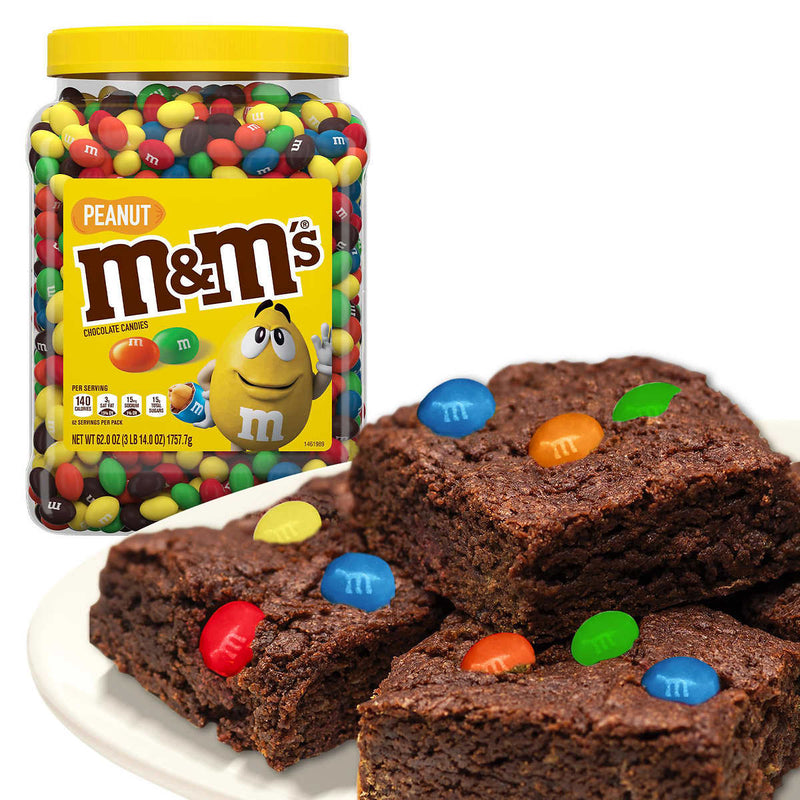 M&M's Chocolate Candy, Peanut, 62 oz Jar ) | Home Deliveries