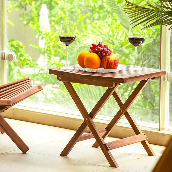 Melino Wooden Folding Table