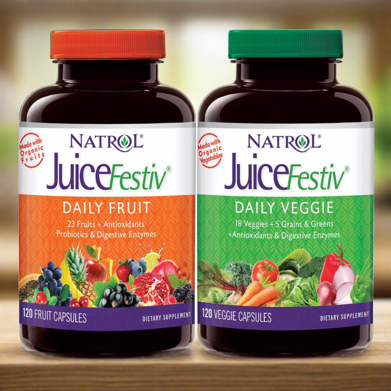 Natrol JuiceFestiv Daily Fruit and Veggie, 240 Capsules