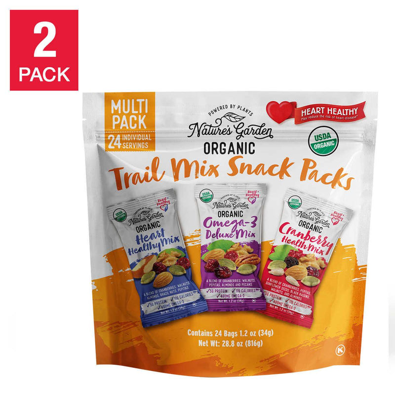 Nature's Garden Organic Trail Mix 24-count, 2-pack ) | Home Deliveries