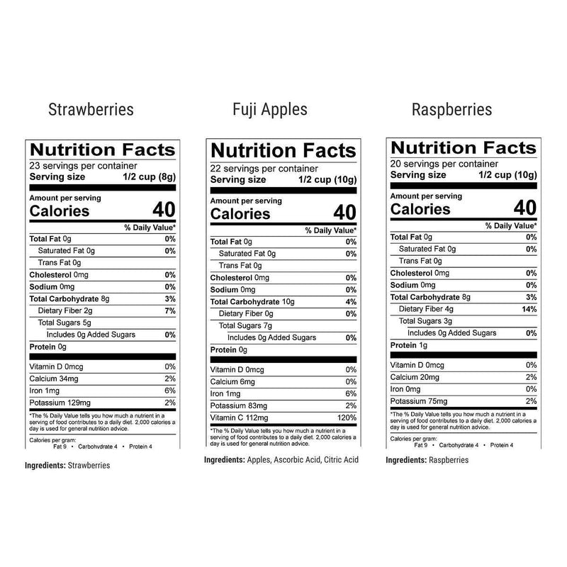 Nutristore Freeze Dried Fruit and Veggie Variety