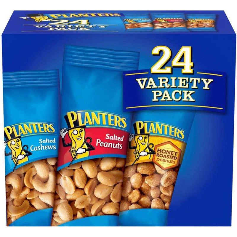 Planters, Cashew and Peanut, Variety Pack, 24-count